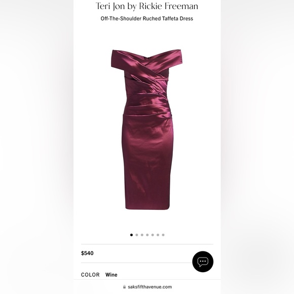 Rickie Freeman for Teri Jon Cheetah Print Off The Shoulder Formal Dress - Picture 8 of 10